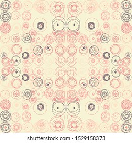 Abstract Symbols Pattern Generative Art background illustration