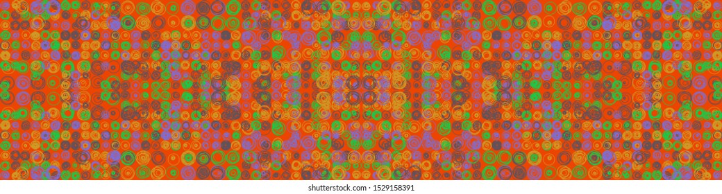 Abstract Symbols Pattern Generative Art background illustration