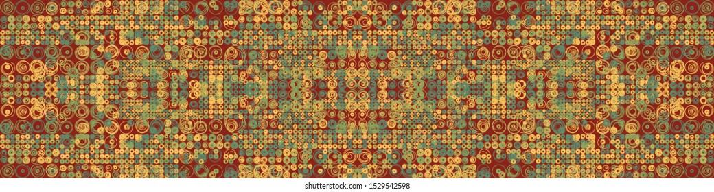 Abstract Symbols Pattern Generative Art background illustration