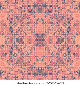 Abstract Symbols Pattern Generative Art background illustration