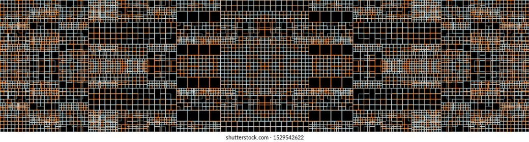 Abstract Symbols Pattern Generative Art background illustration