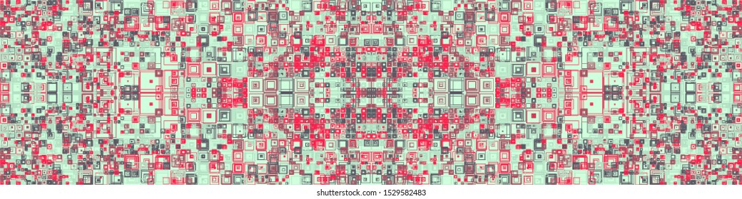 Abstract Symbols Pattern Generative Art background illustration