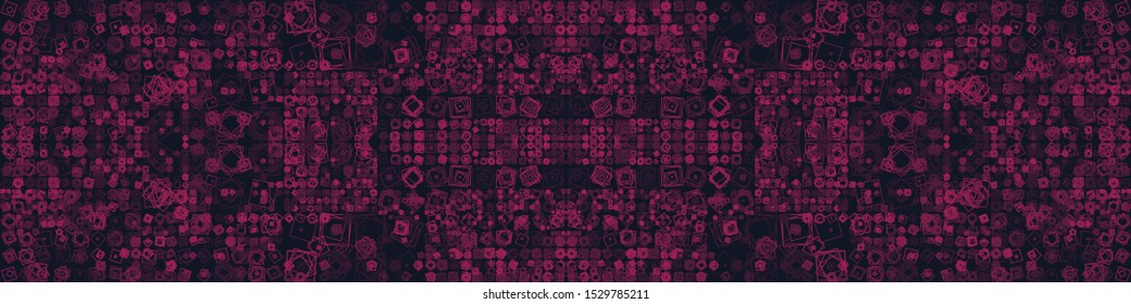 Abstract Symbols Pattern Generative Art background illustration