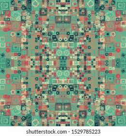 Abstract Symbols Pattern Generative Art background illustration