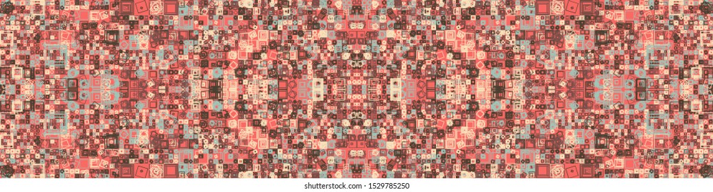 Abstract Symbols Pattern Generative Art background illustration