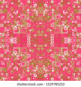 Abstract Symbols Pattern Generative Art background illustration