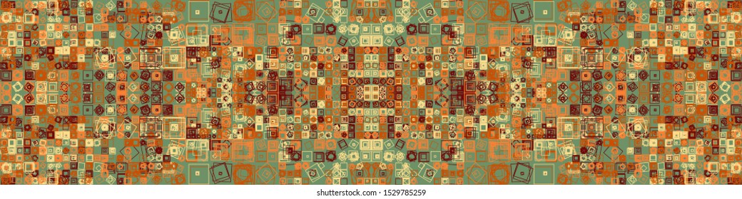 Abstract Symbols Pattern Generative Art background illustration