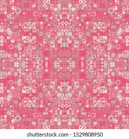 Abstract Symbols Pattern Generative Art background illustration