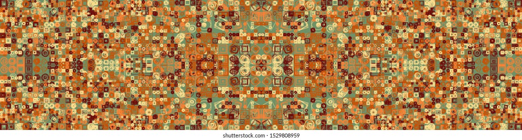 Abstract Symbols Pattern Generative Art background illustration