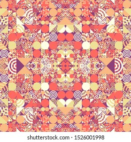 Abstract Symbols Random Distributed Pattern Generative Art background illustration