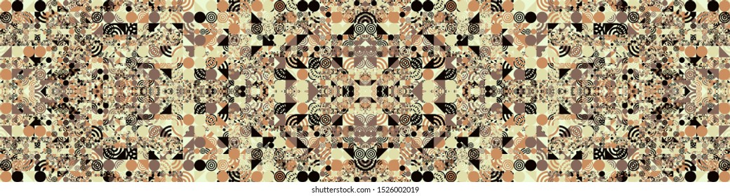 Abstract Symbols Random Distributed Pattern Generative Art background illustration