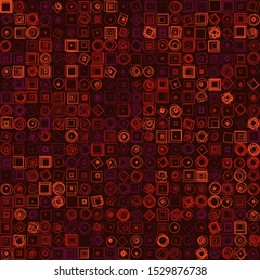 Abstract Symbols Random Distributed Pattern Computational Generative Art background illustration