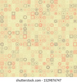 Abstract Symbols Random Distributed Pattern Computational Generative Art background illustration