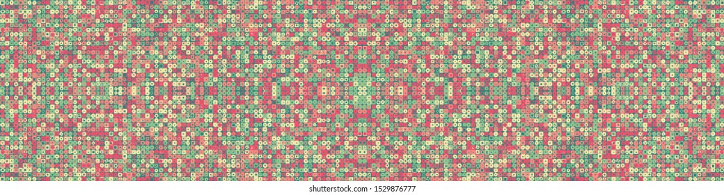 Abstract Symbols Random Distributed Pattern Computational Generative Art background illustration