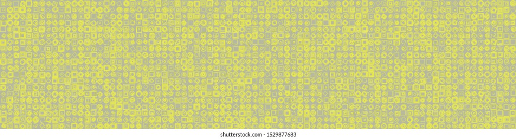 Abstract Symbols Random Distributed Pattern Computational Generative Art background illustration