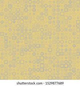 Abstract Symbols Random Distributed Pattern Computational Generative Art background illustration