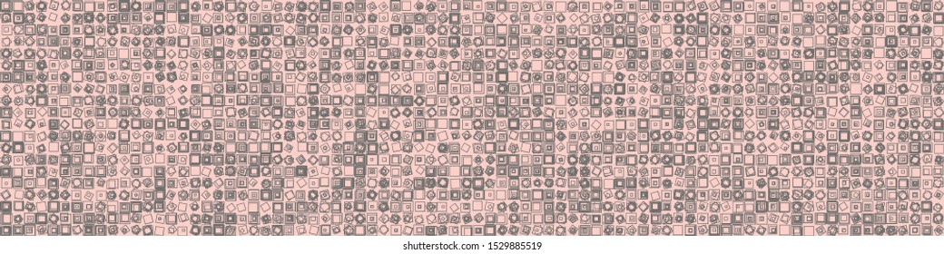 Abstract Symbols Random Distributed Pattern Computational Generative Art background illustration