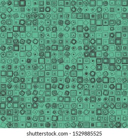 Abstract Symbols Random Distributed Pattern Computational Generative Art background illustration