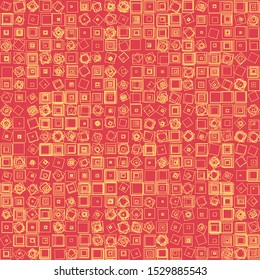 Abstract Symbols Random Distributed Pattern Computational Generative Art background illustration