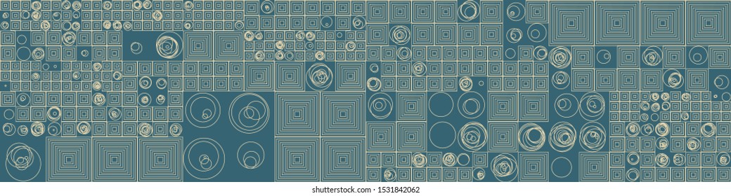 Abstract Symbols Random Distributed Pattern Computational Generative Art background illustration