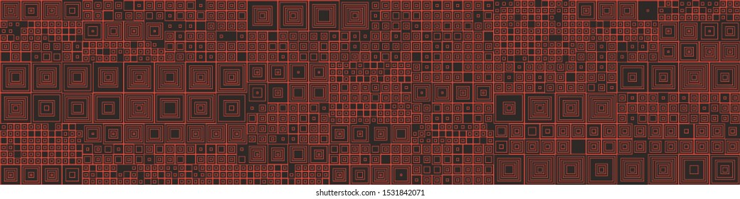Abstract Symbols Random Distributed Pattern Computational Generative Art background illustration