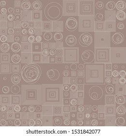 Abstract Symbols Random Distributed Pattern Computational Generative Art background illustration