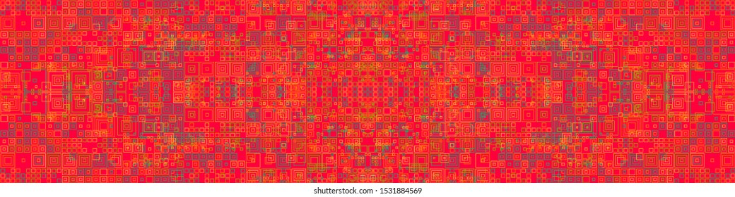 Abstract Symbols Random Distributed Pattern Computational Generative Art background illustration