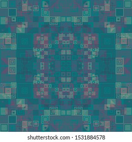 Abstract Symbols Random Distributed Pattern Computational Generative Art background illustration