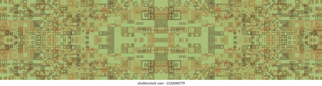 Abstract Symbols Random Distributed Pattern Computational Generative Art background illustration