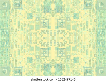 Abstract Symbols Random Distributed Pattern Computational Generative Art background illustration