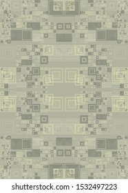 Abstract Symbols Random Distributed Pattern Computational Generative Art background illustration