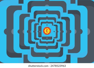 fondos abstractos y símbolos únicos