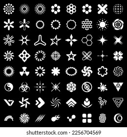 Abstrakte Symbole Vektorsymbole setzen.