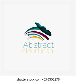Abstract symmetric geometric shapes, business icon. Vector icon