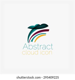 Abstract symmetric geometric shapes, business icon. Vector icon