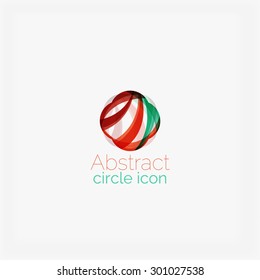 Abstract symmetric geometric shapes, business icon. Vector icon