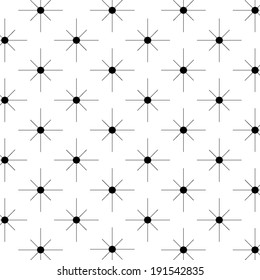Abstract symmetric geometrical pattern on a white background