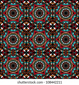 Abstract Symmetric Seamless Background. Vector Illustration