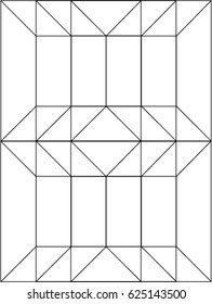 Abstract Symmetrical Geometric Pattern
