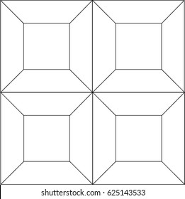 Abstract Symmetrical Geometric Pattern
