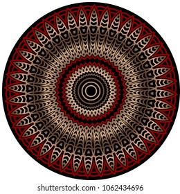 Abstract symmetrical mandala vector 