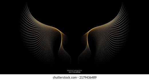 Abstract symmetry bird wings