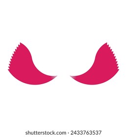 Abstract symmetry bird wings with shapes line pattern luxury white light isolated on black background. Vector illustration.	

