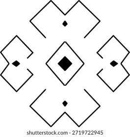 Abstract Symmetry Line Pattern Illustration