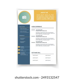 Plantillas cv de estilo Abstractas. Profesional y currículum moderno, carta de presentación de solicitudes de trabajo de diseño de negocios. Vector moderna presentación minimalista.