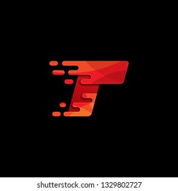 Abstract T color full Concept illustration vector Design template. Suitable for Creative Industry, Multimedia, entertainment, Educations, Shop, and any related business