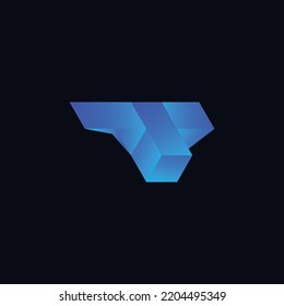 Resumen de la plantilla de diseño de logotipo moderno T 2022