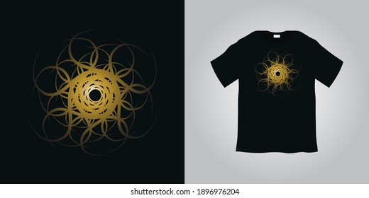 Abstract t shirt graphic design vector illustration