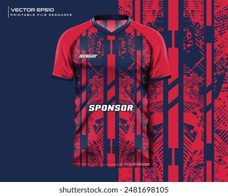 Abstractas camiseta jersey sport mockup para fútbol, fútbol, juegos, kit de diseño de ciclismo