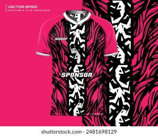 Abstractas camiseta jersey sport mockup para fútbol, fútbol, juegos, kit de diseño de ciclismo